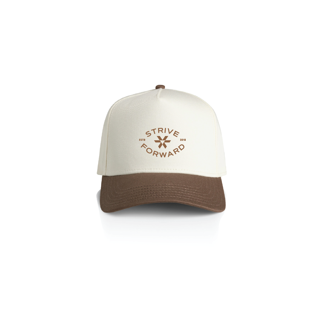 Strive Forward Badge - Frame Two-Tone Cap - Walnut