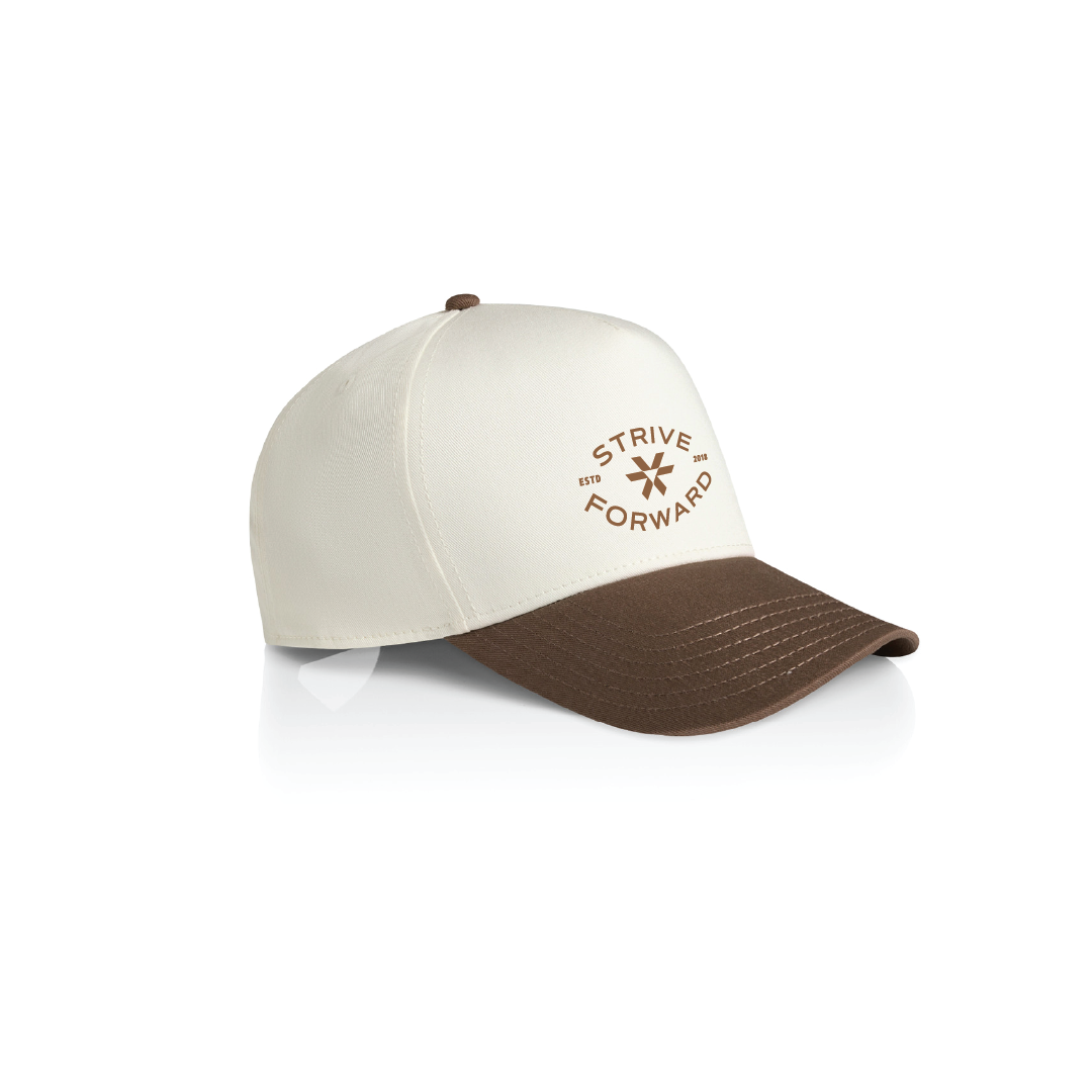 Strive Forward Badge - Frame Two-Tone Cap - Walnut