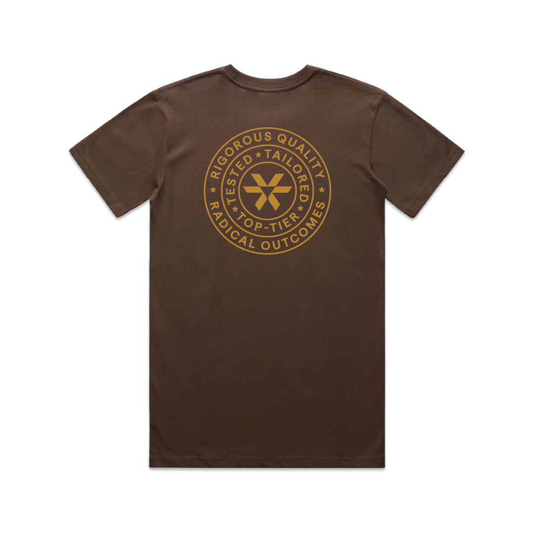 Rigorous Quality. Radical Outcomes. - Staple Tee - Walnut