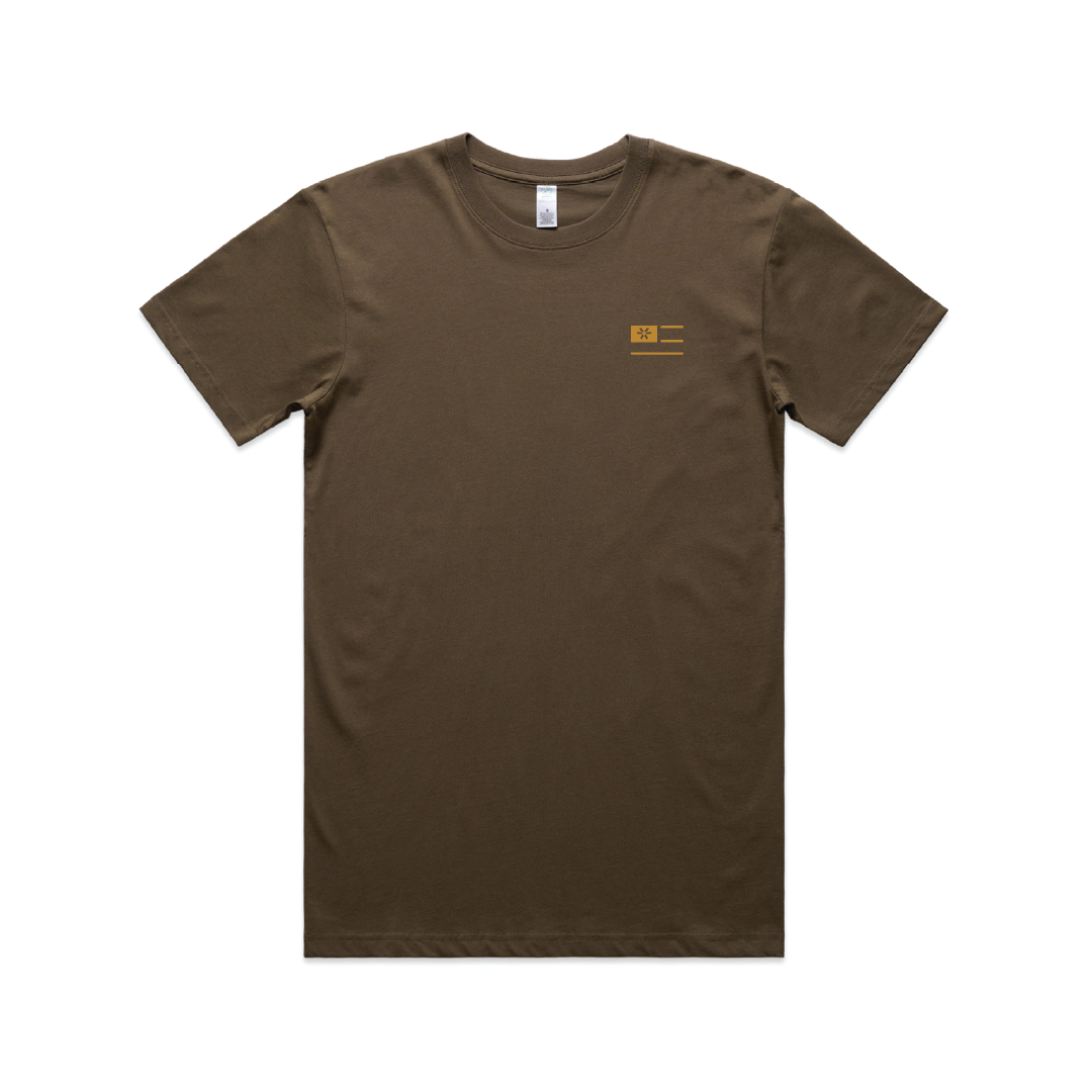 Rigorous Quality. Radical Outcomes. - Staple Tee - Walnut