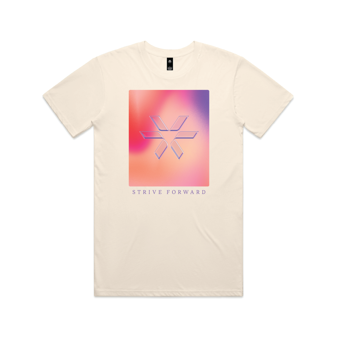 Strive Forward Photo - Staple Tee - Ecru