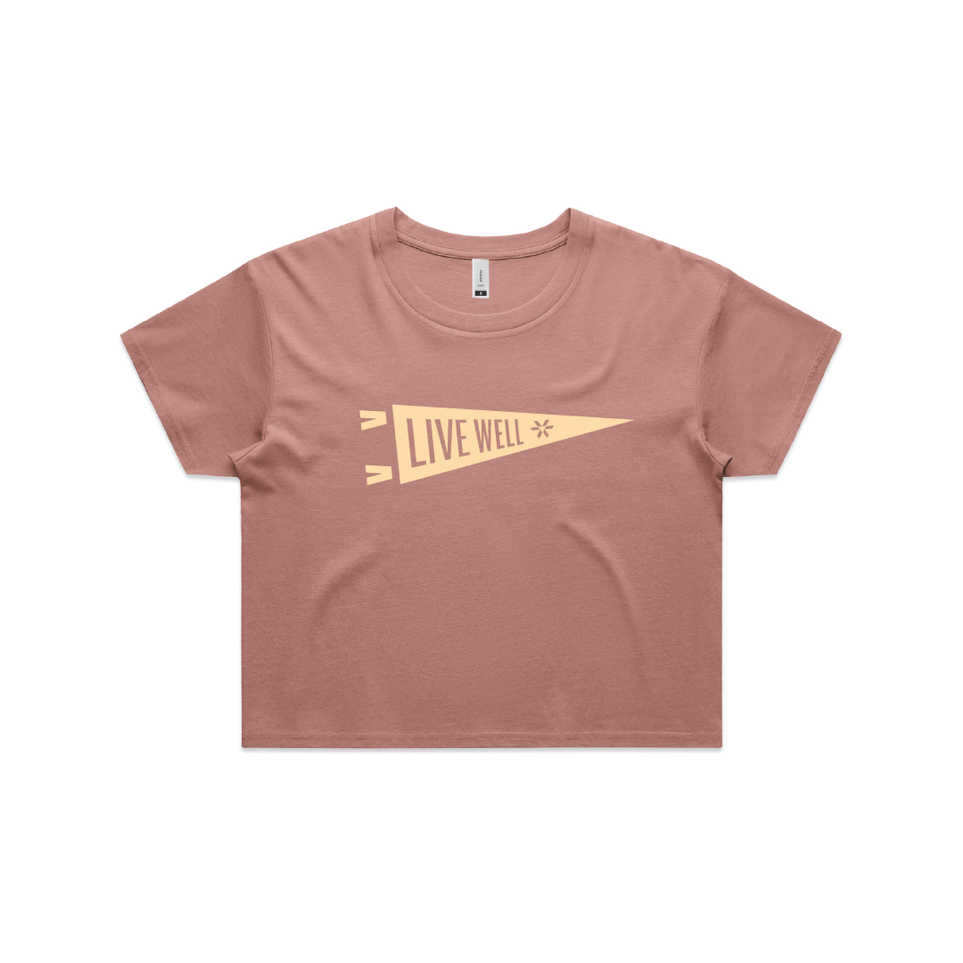Live Well - Crop Tee