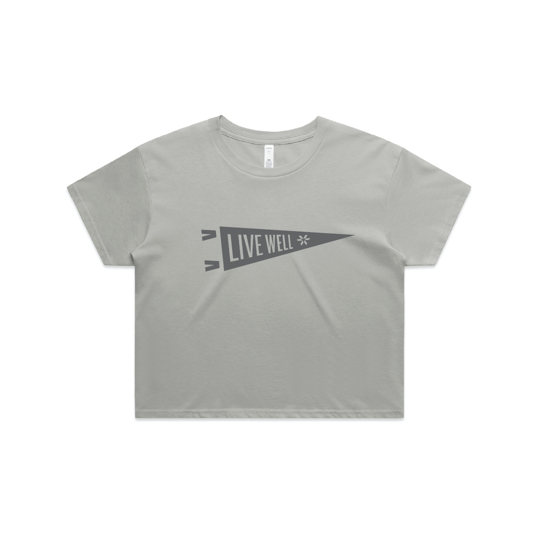 Live Well - Crop Tee