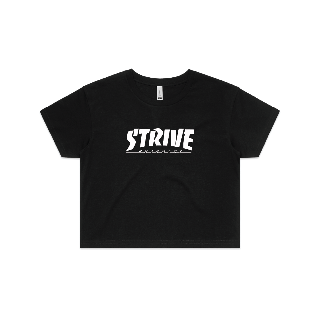 Strive Thrasher - Crop Tee - Black