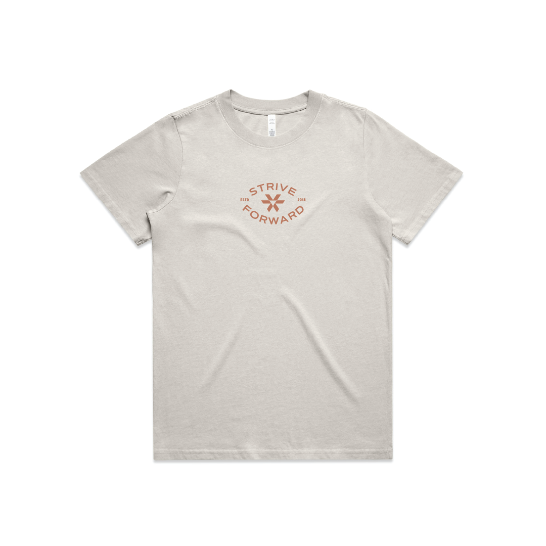 Strive Foward Badge - Women's Heavy Faded Tee