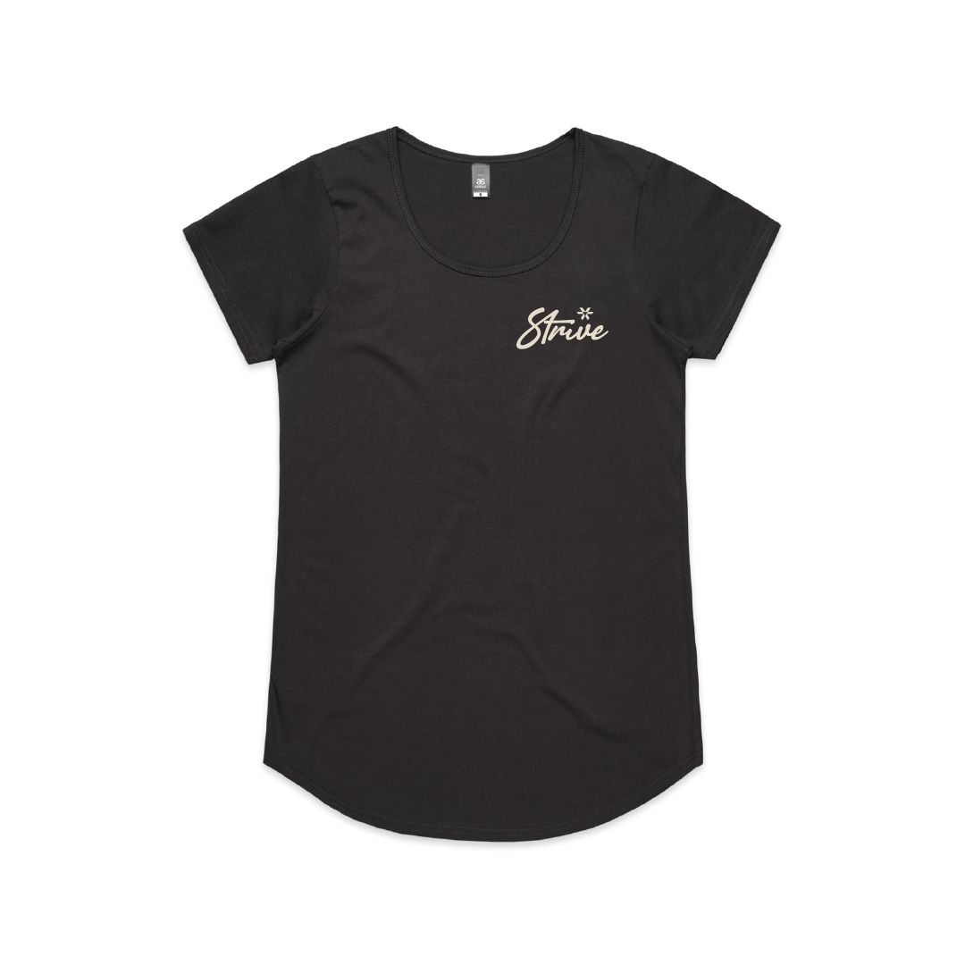 Strive Script - Scoop Neck Women's Mali Tee