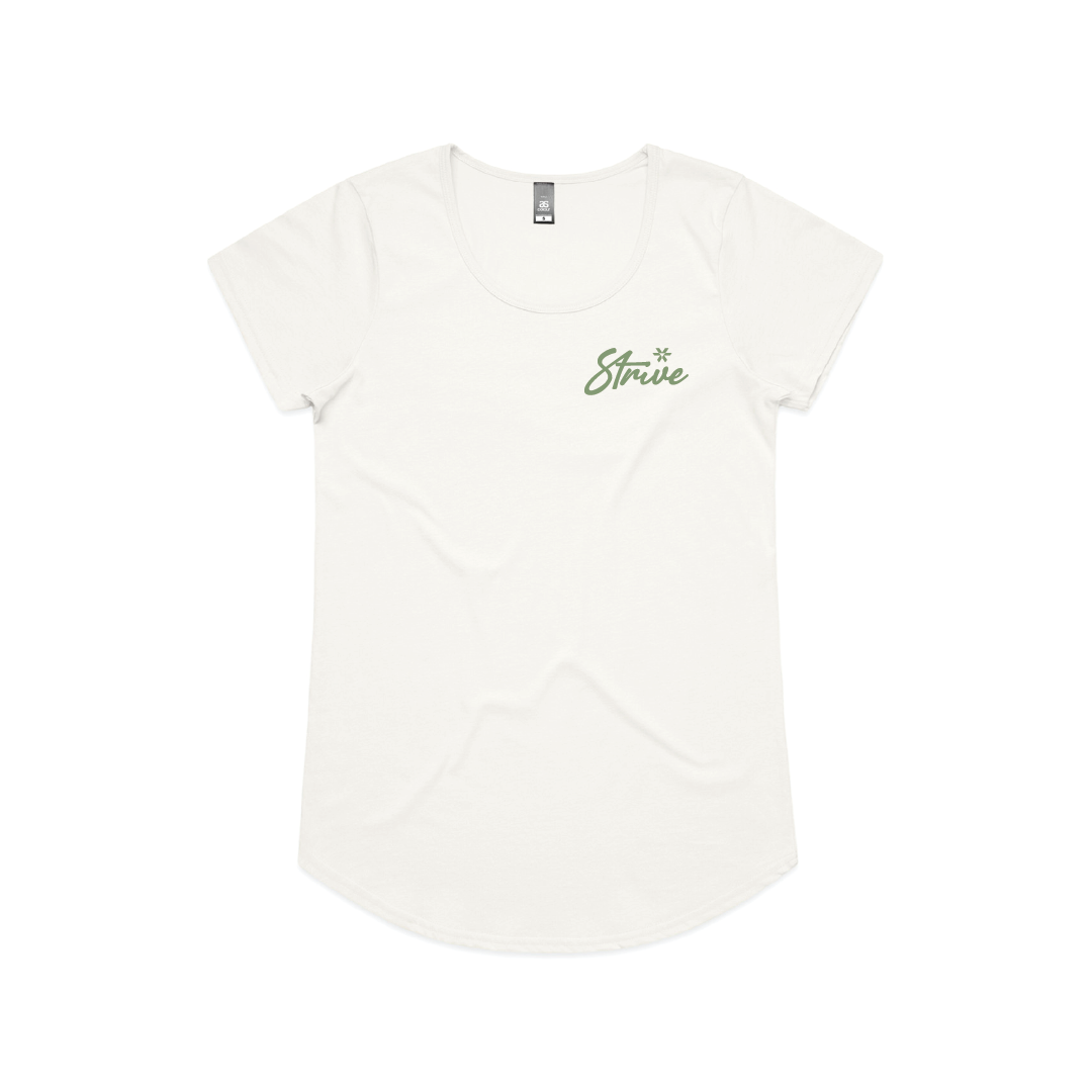 Strive Script - Scoop Neck Women's Mali Tee