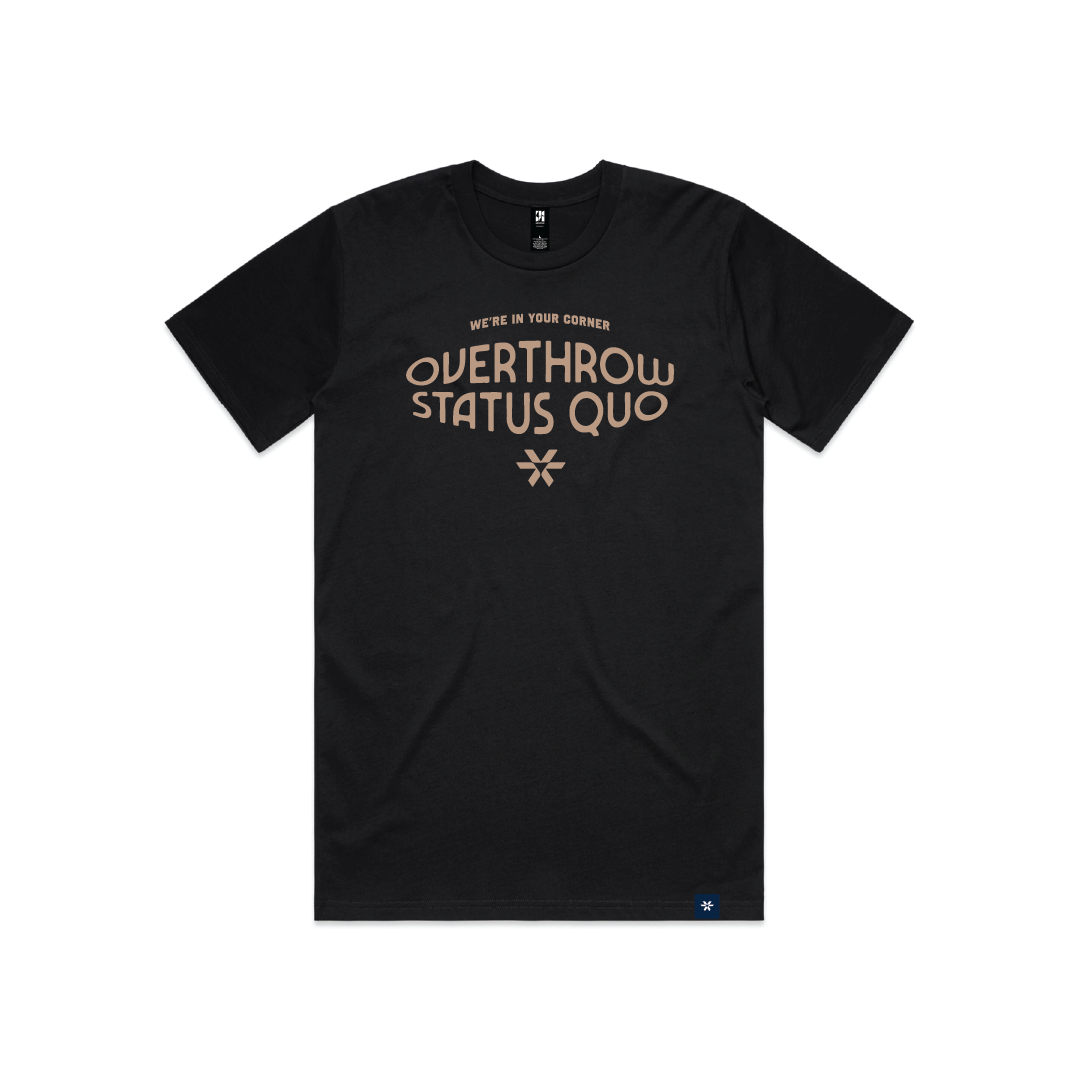 Overthrow Status Quo | Classic Tee Black