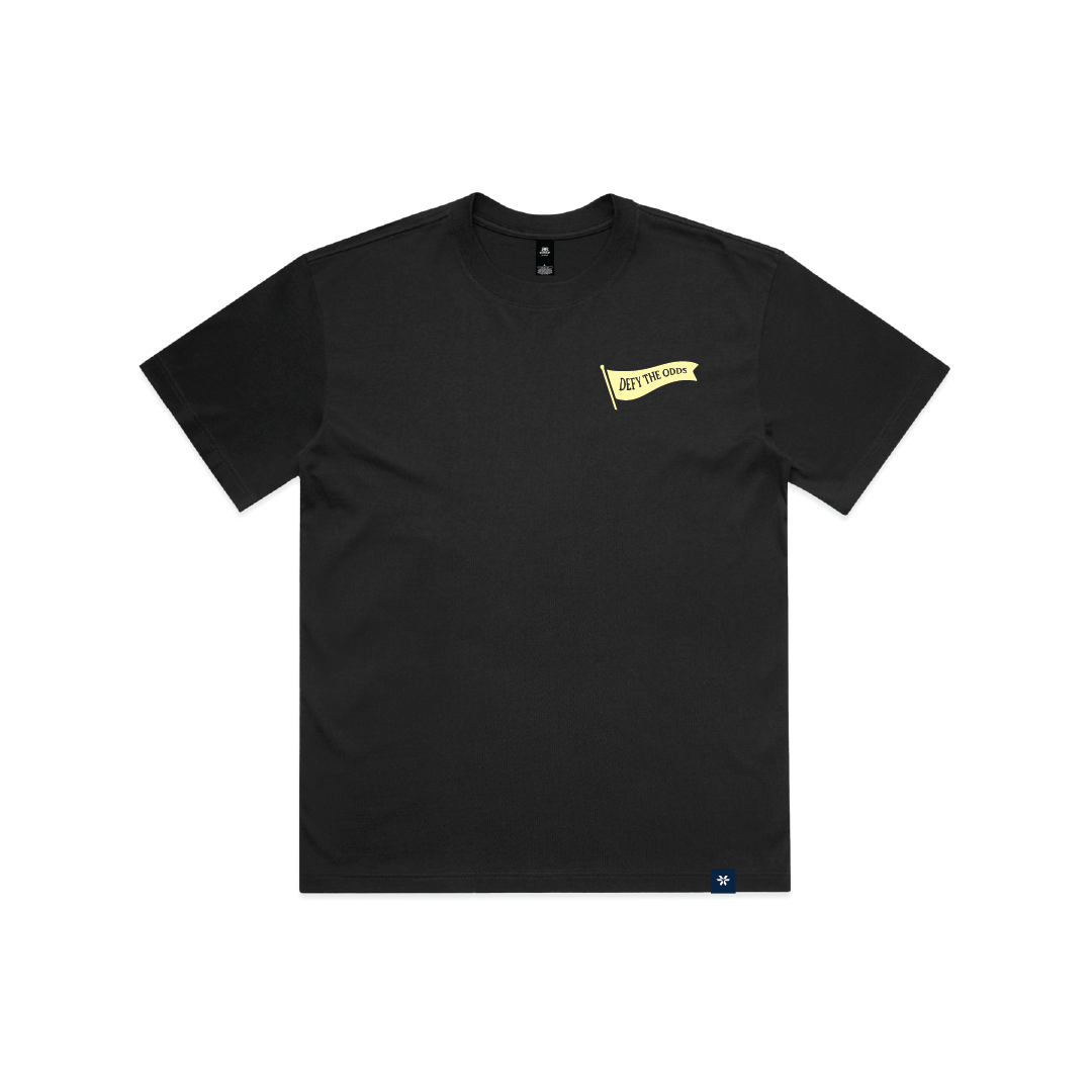Defy The Odds Flag | Box Tee Black