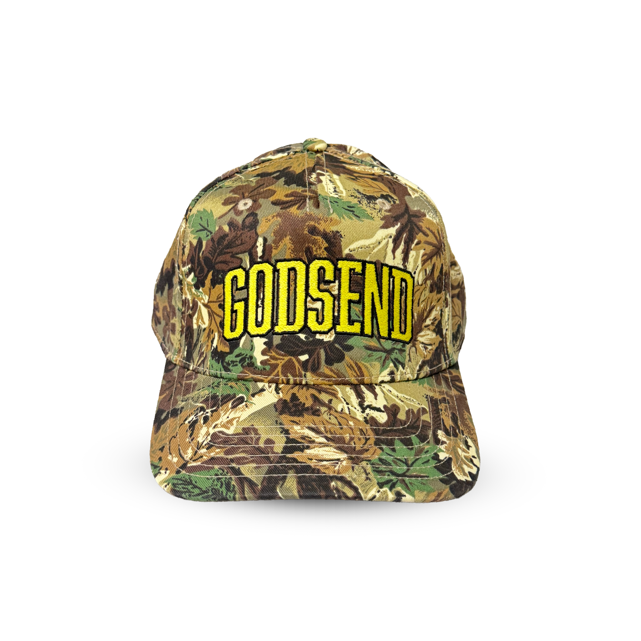 Godsend Camouflage 5 Panel Mid Profile Baseball Cap