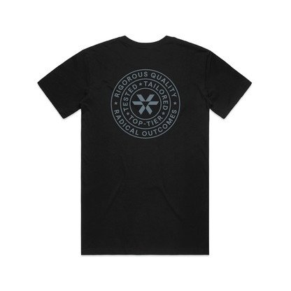 Rigorous Quality. Radical Outcomes. - Staple Tee - Black