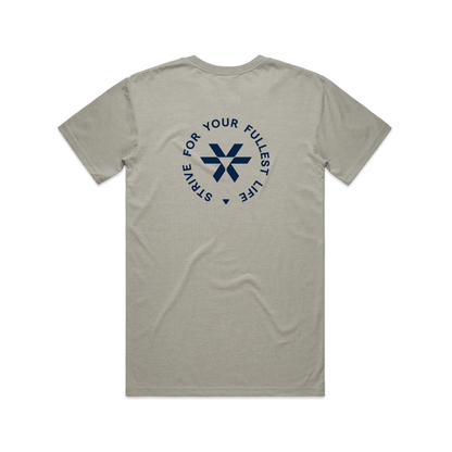 Strive For Your Fullest Life - Staple Tee - Light Grey