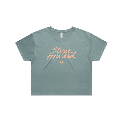 Strive Forward Scribble - Crop Tee